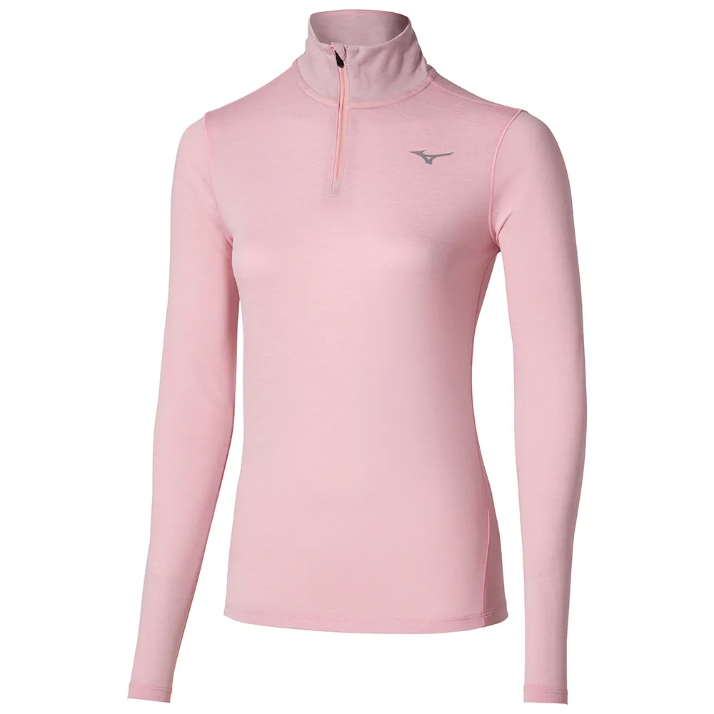 Mizuno Core Impulse Halv Glidelås Langarmet T-skjorte female Mizuno Core Impulse Halv Glidelås Langarmet T-skjorte female