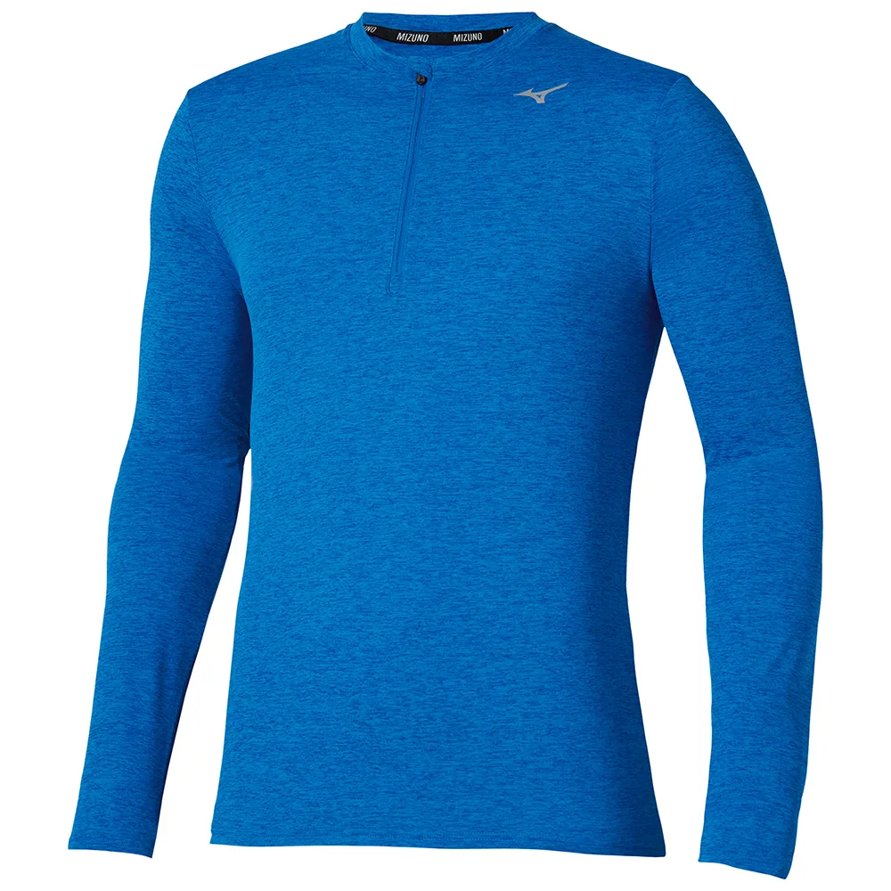 Mizuno Core Impulse Halv Glidelås Langarmet T-skjorte male