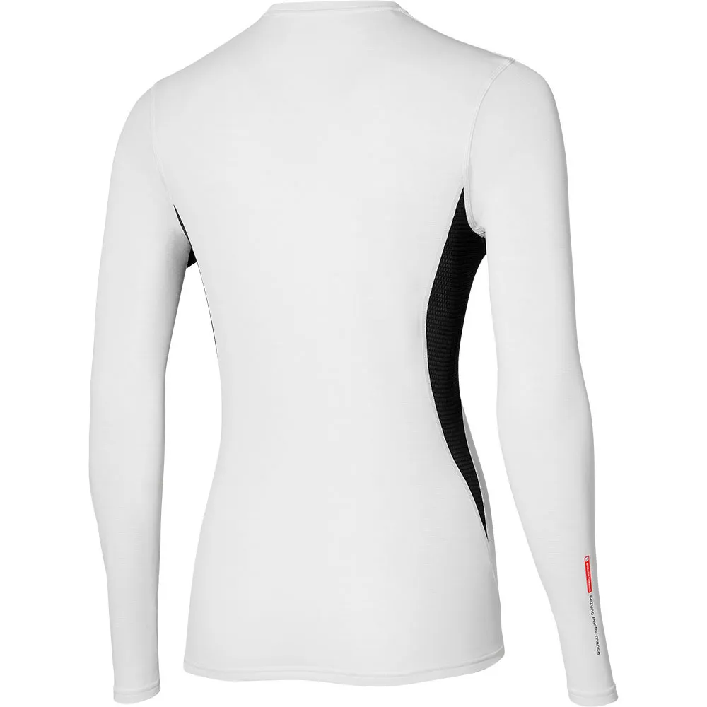 Mizuno Mid Weight-light Crew Langarmet Baselag, White