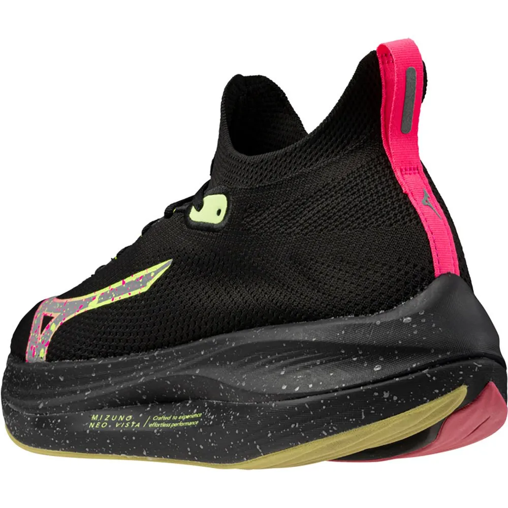 Mizuno Neo Vista Unisex Løpesko male, Black / silver / pink tetra