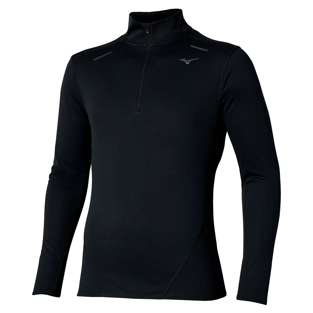 Mizuno Tech Thermal Charge Halv Glidelås Langarmet T-skjorte male