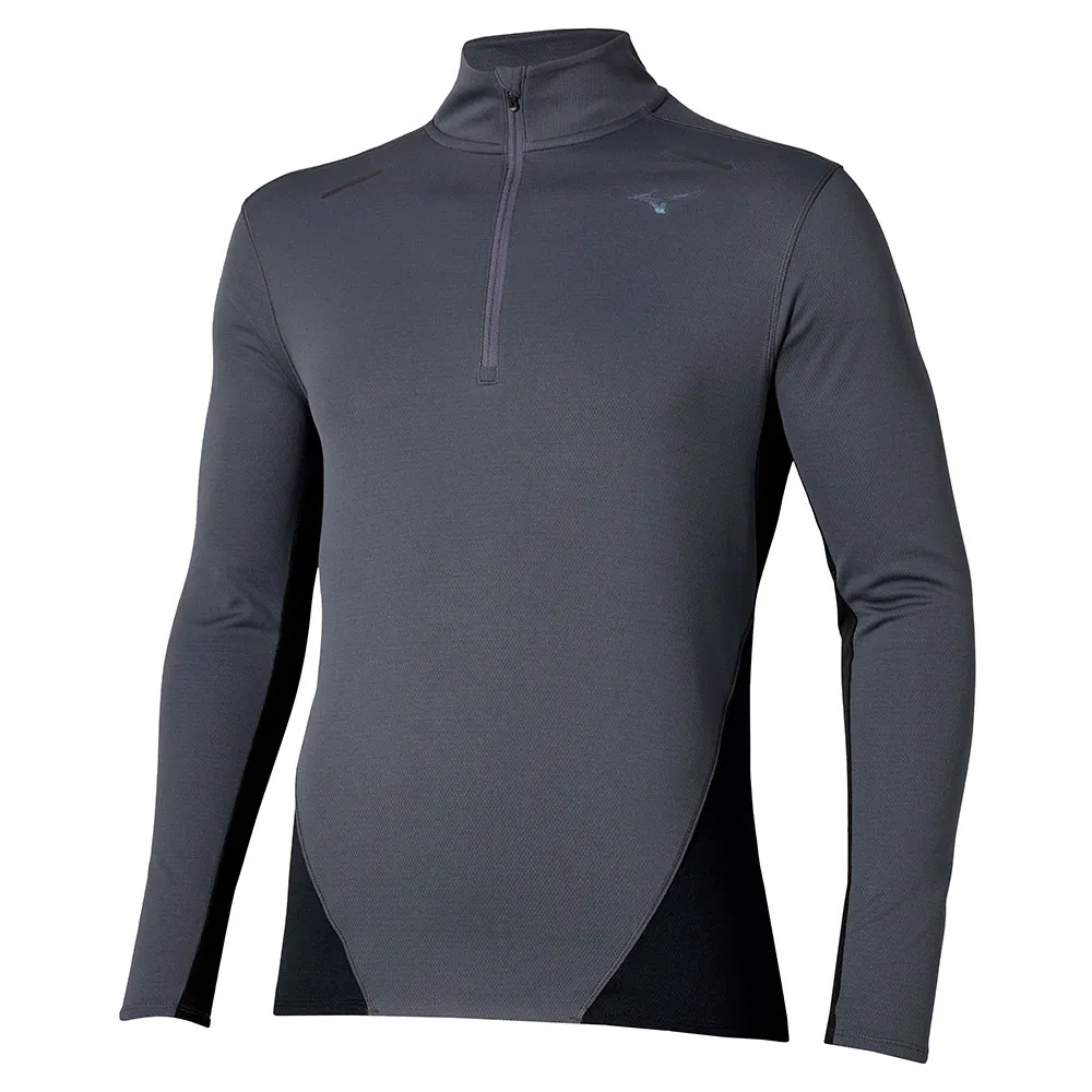 Mizuno Tech Thermal Charge Halv Glidelås Langarmet T-skjorte male Mizuno Tech Thermal Charge Halv Glidelås Langarmet T-skjorte male