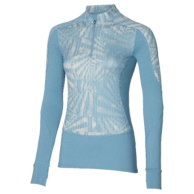 Mizuno Virtual G4 Halv Glidelås Langarmet T-skjorte female