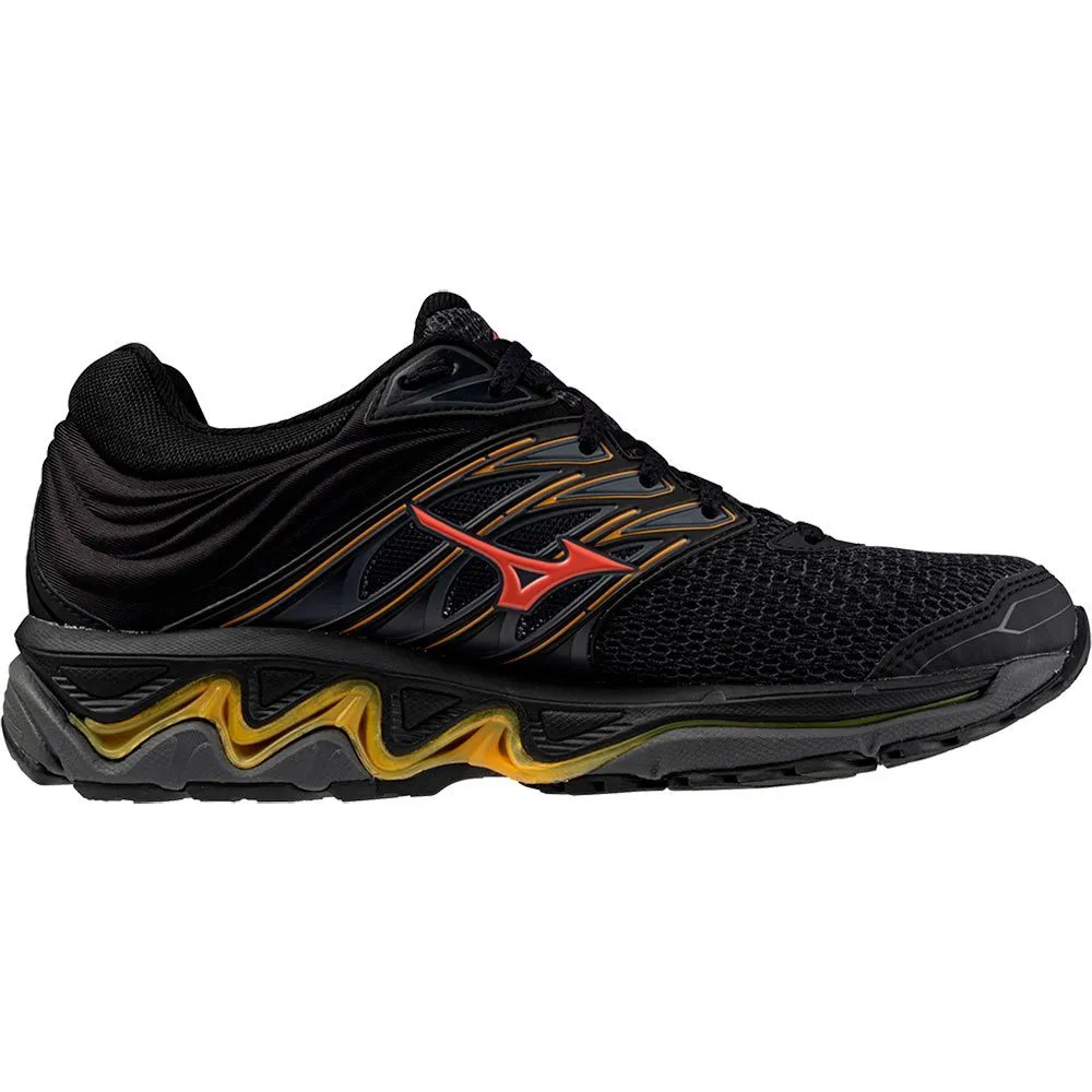 Mizuno Wave Paradox 5 Løpesko female, Black / dubarry / carrot curl