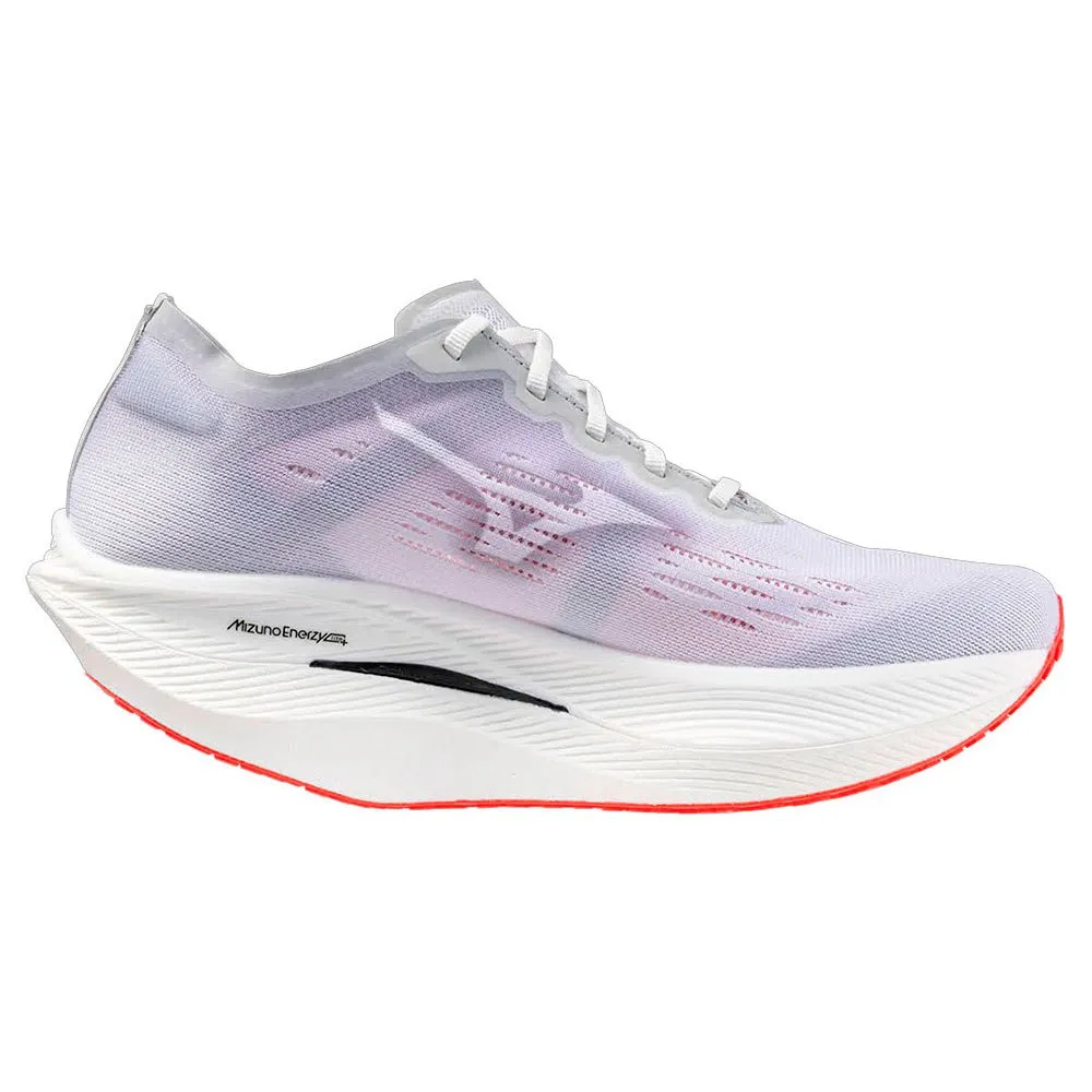 Mizuno Wave Rebellion Pro 2(m) Løpesko male, White / harbor mist / cayenne