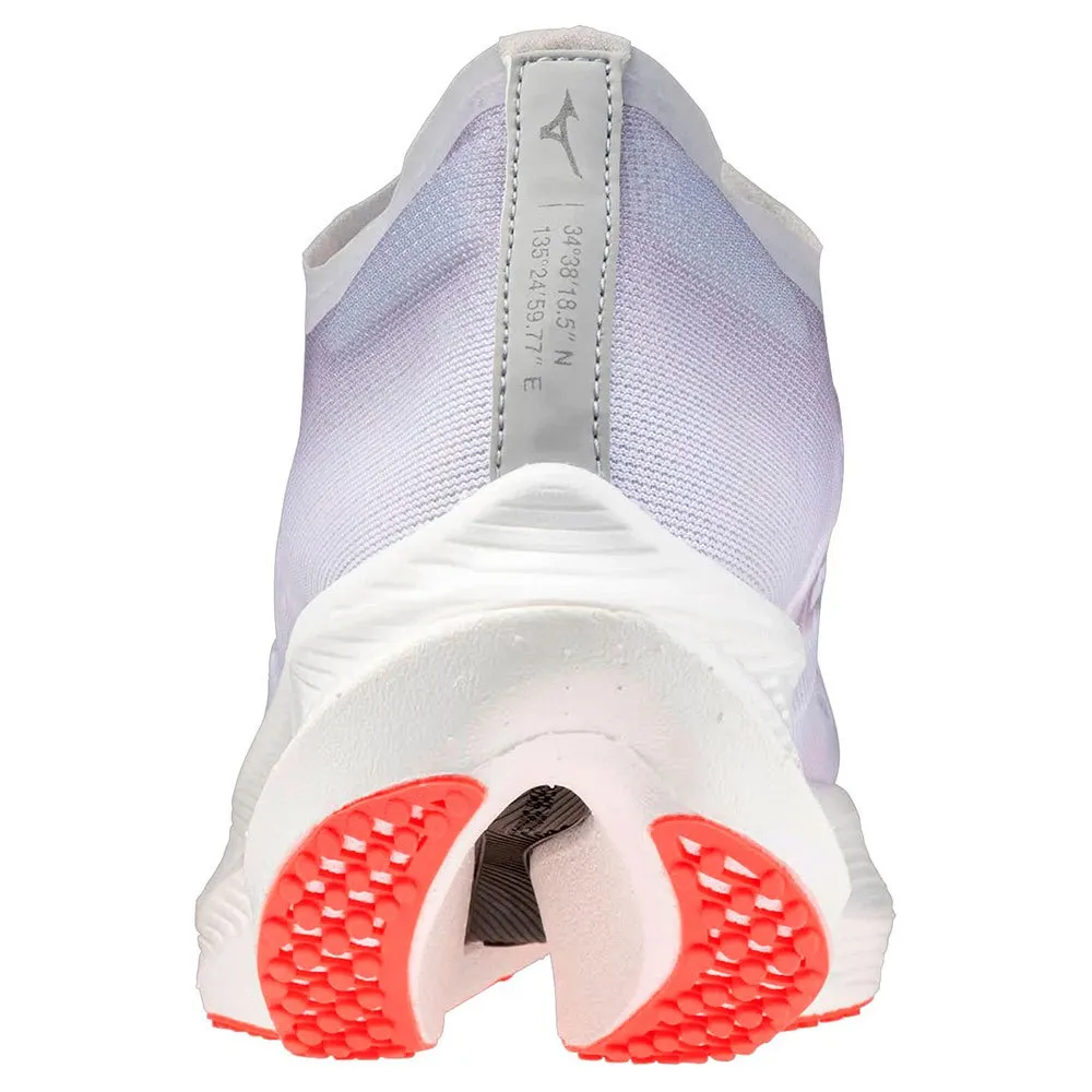 Mizuno Wave Rebellion Pro 2(m) Løpesko male, White / harbor mist / cayenne