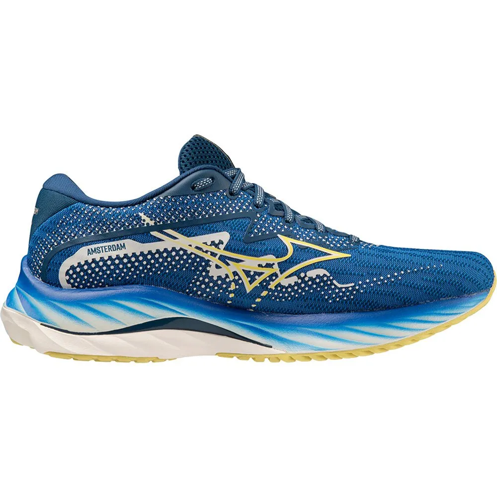 Mizuno Wave Rider 27 Amsterdam Løpesko male, Lapis blue / zinnia / poseidon Mizuno Wave Rider 27 Amsterdam Løpesko male, Lapis blue / zinnia / poseidon