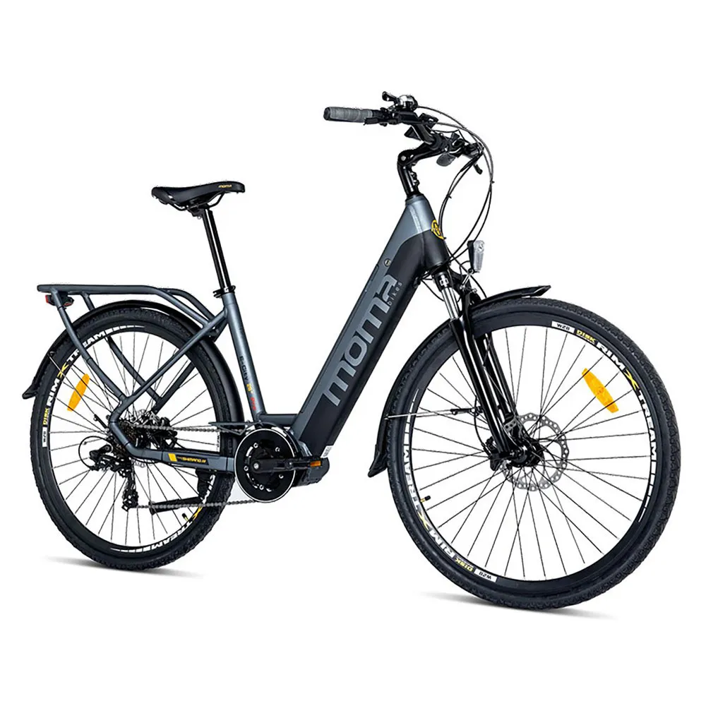 Momabikes 28´´ Pro Central Motor Rd-ty3000 2023 Elektrisk Sykkel, Black / grey, One Size, Elsykkel