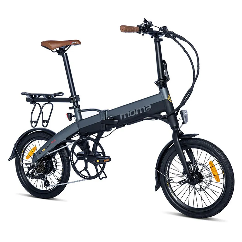 Momabikes E-18teen Pro Rd-ft35a 2024 Sammenleggbar Elsykkel, Black / grey, One Size, 324Wh