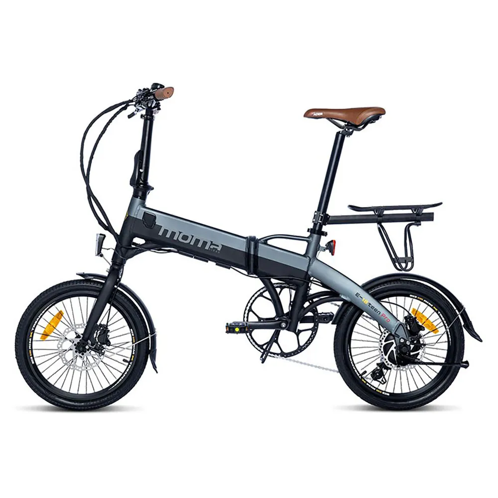 Momabikes E-18teen Pro Rd-ft35a 2024 Sammenleggbar Elsykkel, Black / grey, One Size, 324Wh