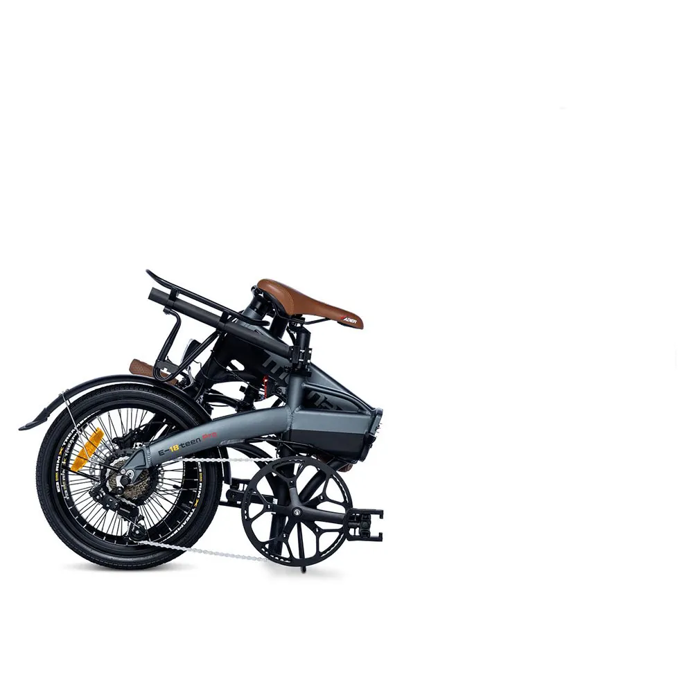 Momabikes E-18teen Pro Rd-ft35a 2024 Sammenleggbar Elsykkel, Black / grey, One Size, 324Wh