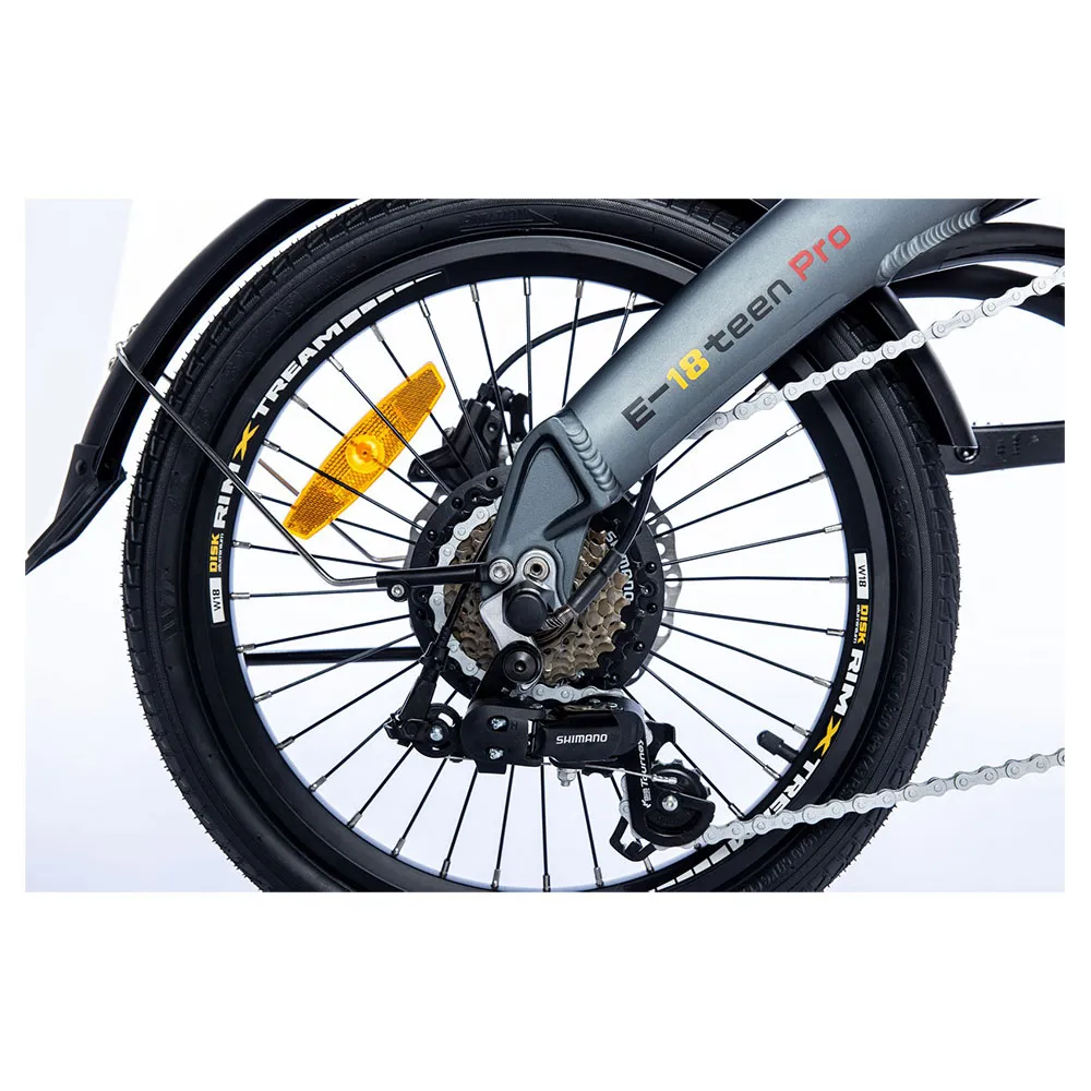 Momabikes E-18teen Pro Rd-ft35a 2024 Sammenleggbar Elsykkel, Black / grey, One Size, 324Wh