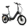 Momabikes E-20 Pro Sammenleggbar Elsykkel, Grey / black, One Size, 624Wh