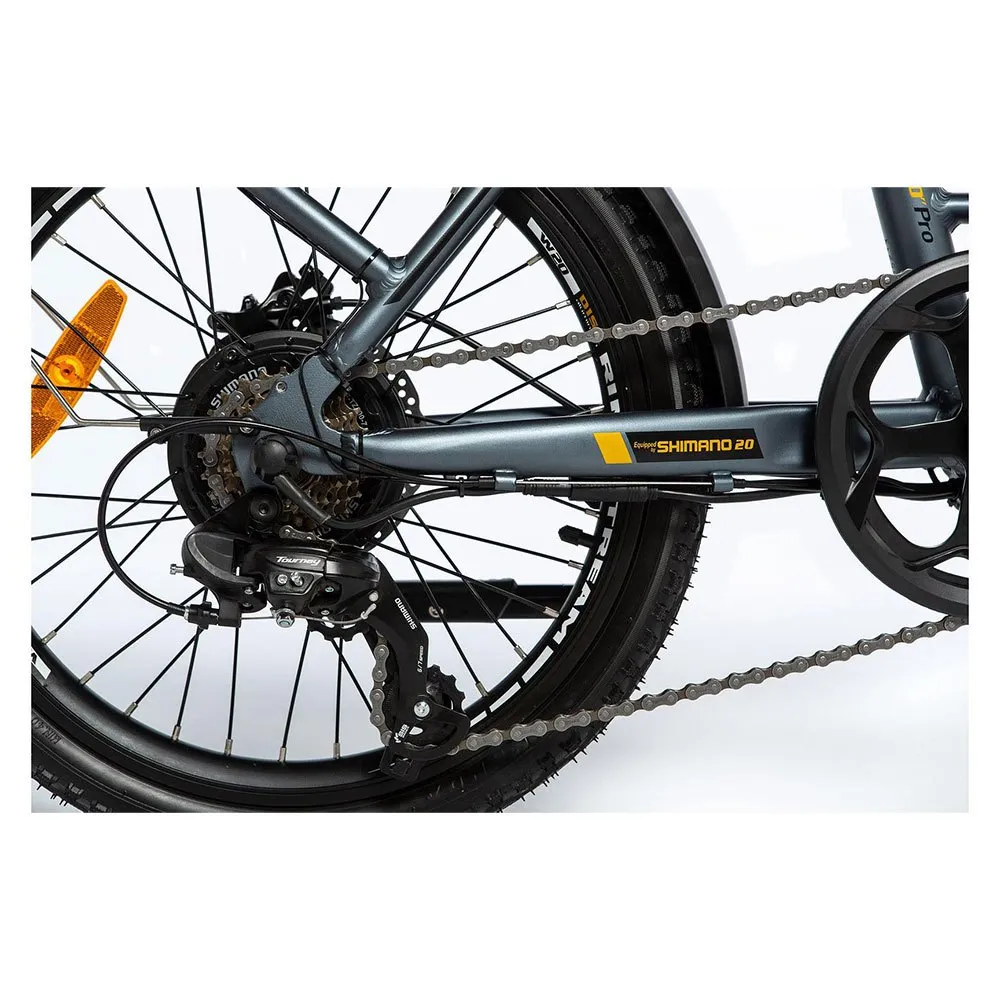 Momabikes E-20 Pro Sammenleggbar Elsykkel, Grey / black, One Size, 624Wh Momabikes E-20 Pro Sammenleggbar Elsykkel, Grey / black, One Size, 624Wh