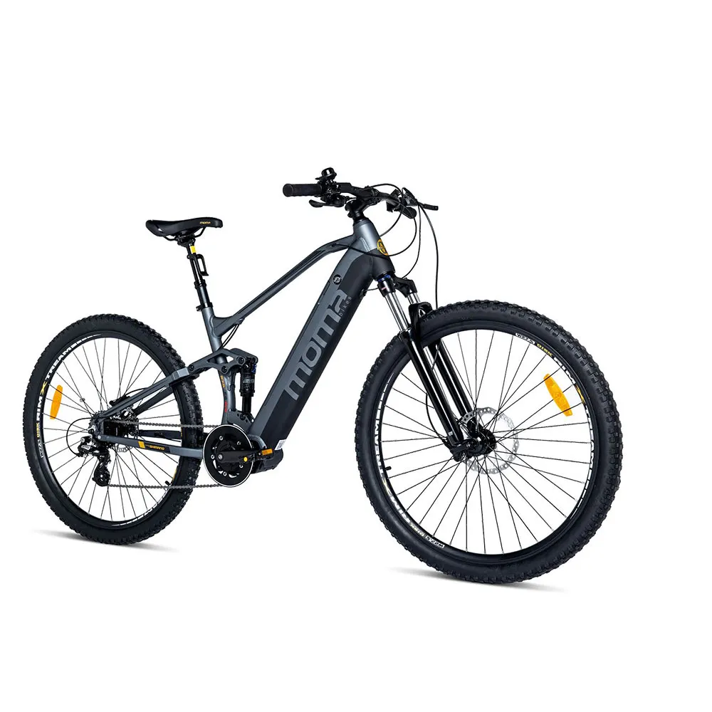 Momabikes E-mtb 27.5´´ Pro Central Motor Altus Rd-m310 2023 Elektrisk Terrengsykkel, Black / grey, L/XL, 624Wh, Elsykkel