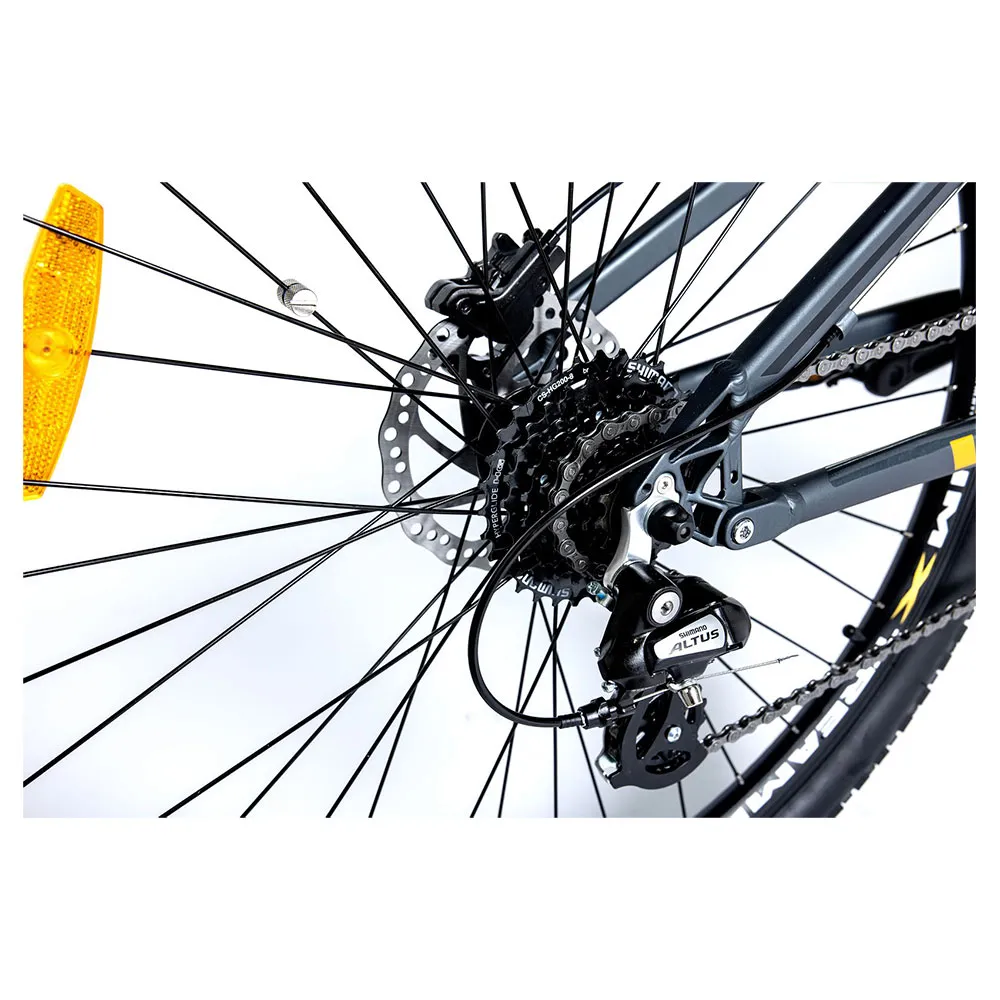 Momabikes E-mtb 27.5´´ Pro Central Motor Altus Rd-m310 2023 Elektrisk Terrengsykkel, Black / grey, L/XL, 624Wh, Elsykkel