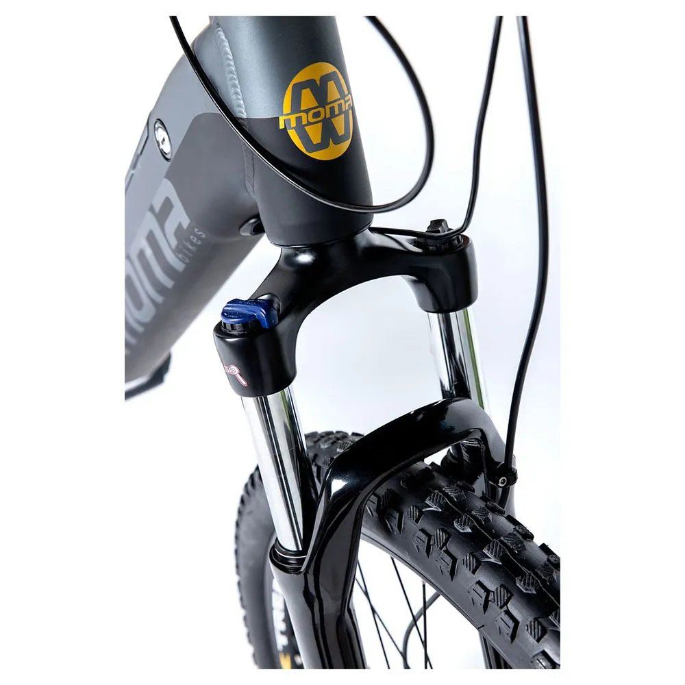 Momabikes E-mtb 27.5´´ Pro Central Motor Altus Rd-m310 2023 Elektrisk Terrengsykkel, Black / grey, L/XL, 624Wh, Elsykkel