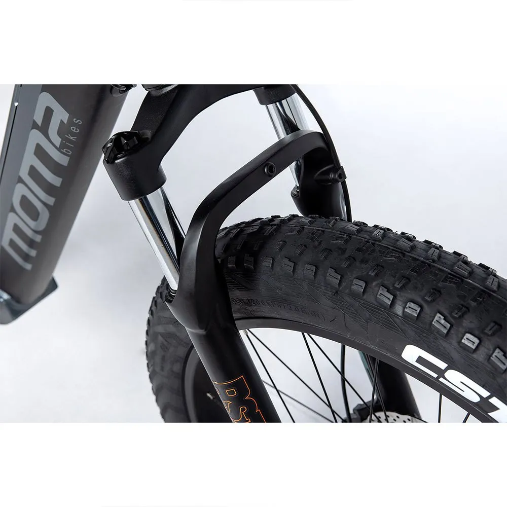 Momabikes Fatbike Pro 26´´ Elektrisk Terrengsykkel, Grey / black, One Size, 624Wh, Elsykkel