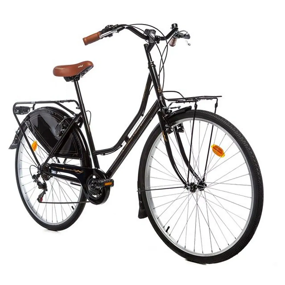 Momabikes Holanda 28´´ Tz-500 Sykkel, Black / yellow, One Size, Bysykkel