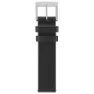 Mondaine Genuine Leather Hurtigutløserstropp, Black