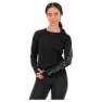Mons Royale Bella Tech Langarmet T-skjorte, Black, M