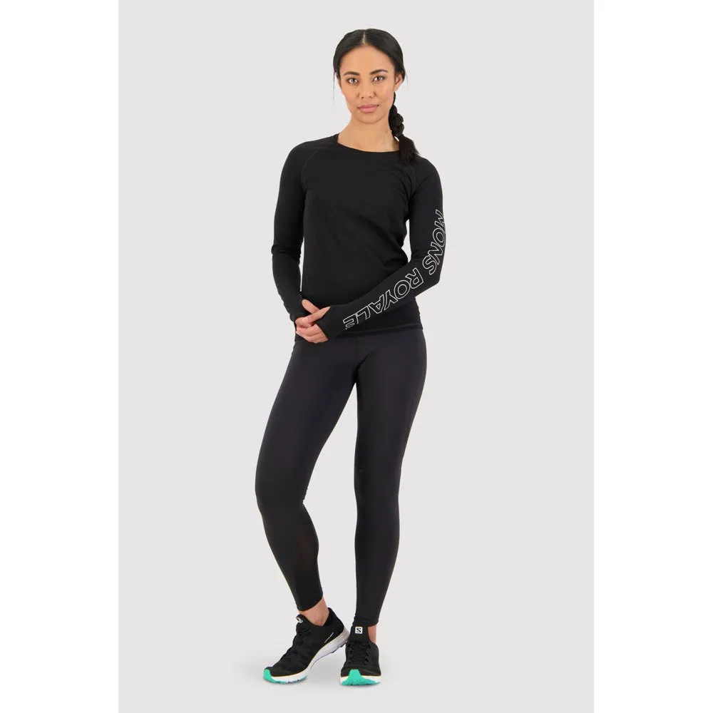 Mons Royale Bella Tech Langarmet T-skjorte, Black, M Mons Royale Bella Tech Langarmet T-skjorte, Black, M