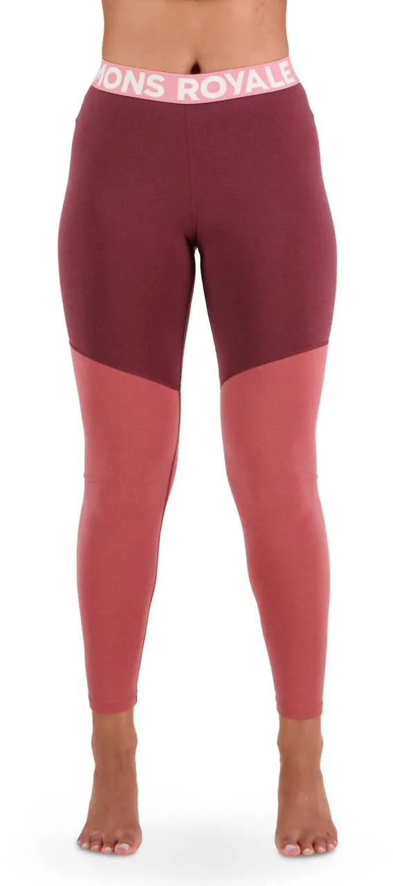 Mons Royale Cascade Flex 200 Legging W, Dark chocolate/terracotta Mons Royale Cascade Flex 200 Legging W, Dark chocolate/terracotta