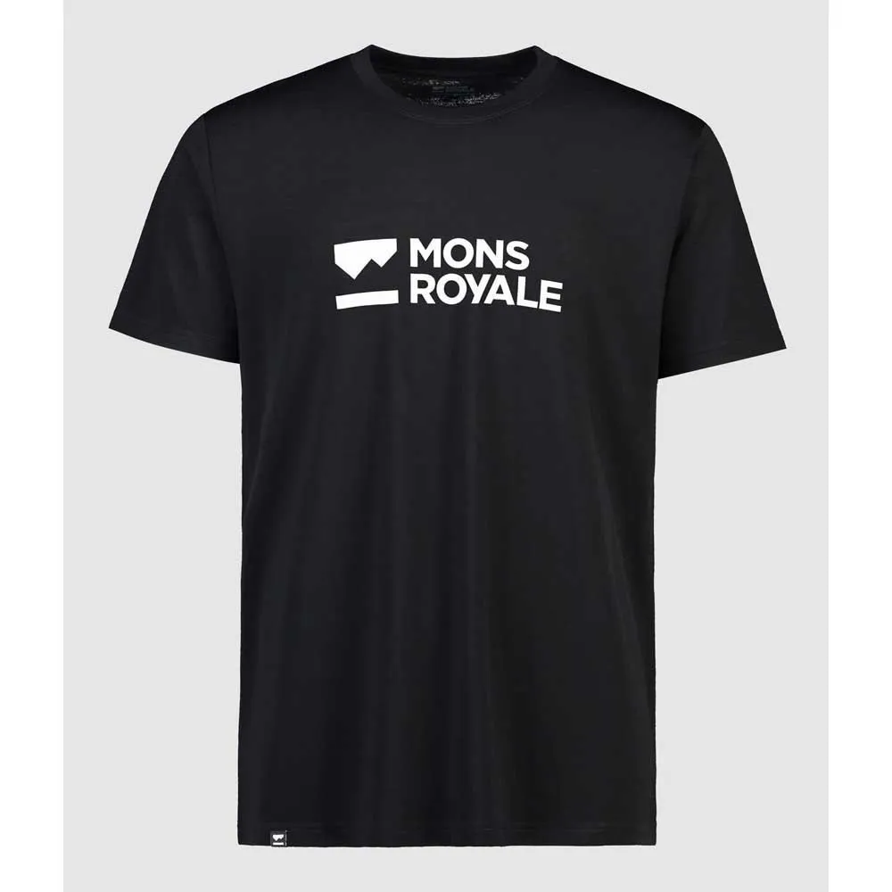 Mons Royale Icon Merino Air-con Kortskjortet Enduro-sykkeltrøye, Black / black, S Mons Royale Icon Merino Air-con Kortskjortet Enduro-sykkeltrøye, Black / black, S