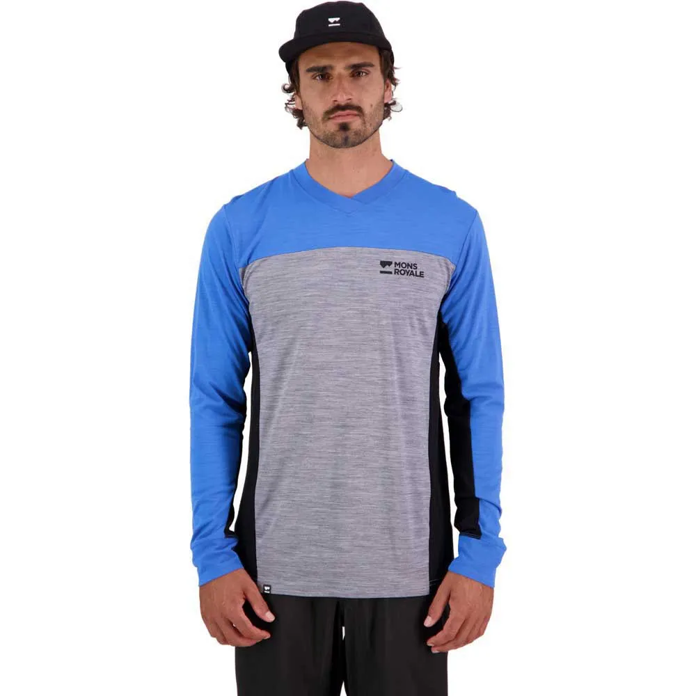 Mons Royale Redwood Merino Air-con S24 Langarmet Enduro-sykkeltrøye