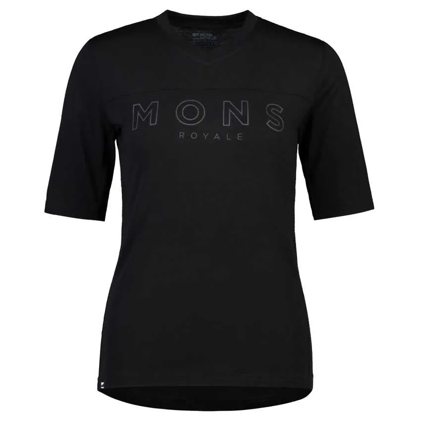 Mons Royale Redwood Vt Kortskjortet Enduro-sykkeltrøye, Black, XS
