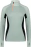 Mons Royale Women's Olympus Half Zip, Glacier/dew/black