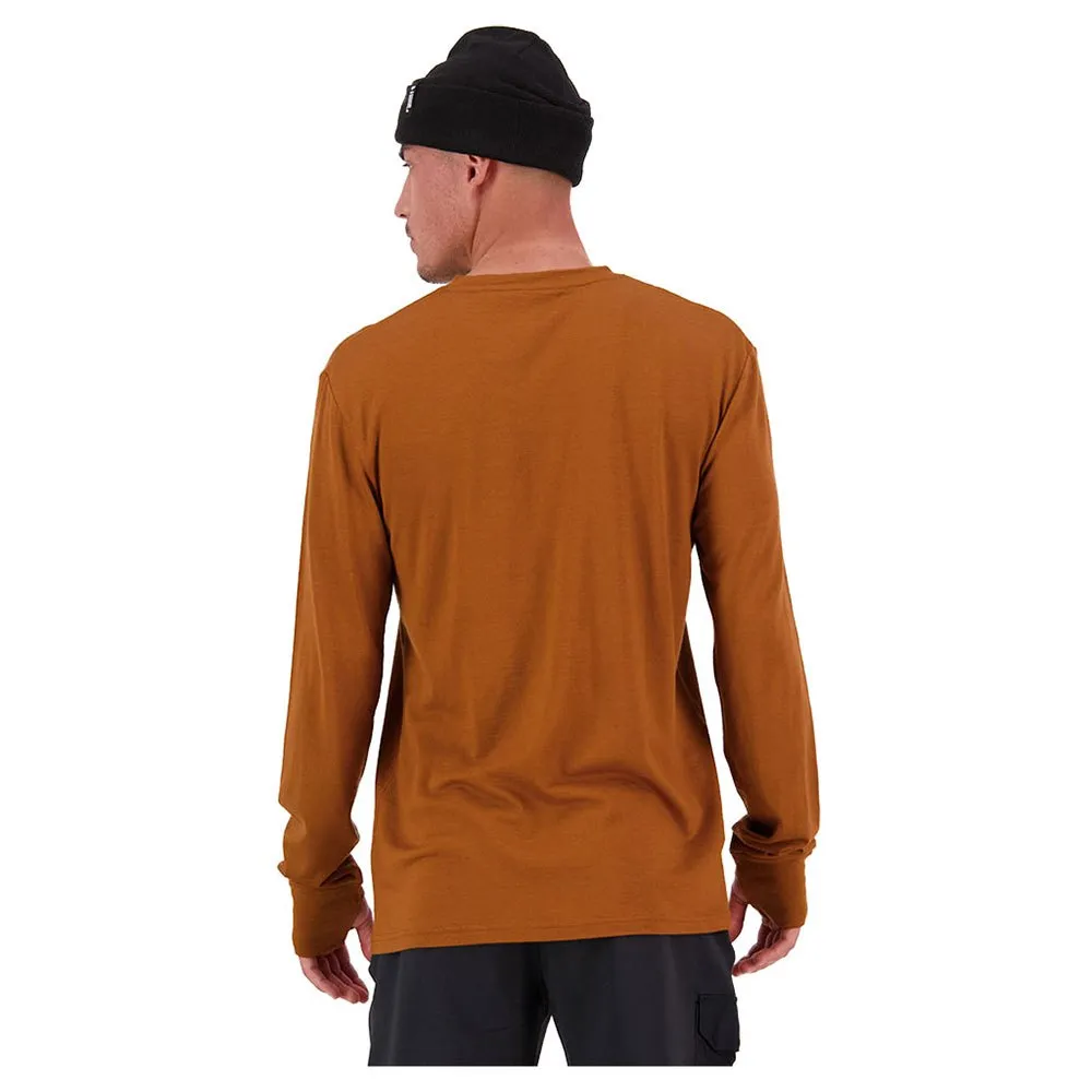 Mons Royale Yotei Classic Langarmet T-skjorte, Copper, L