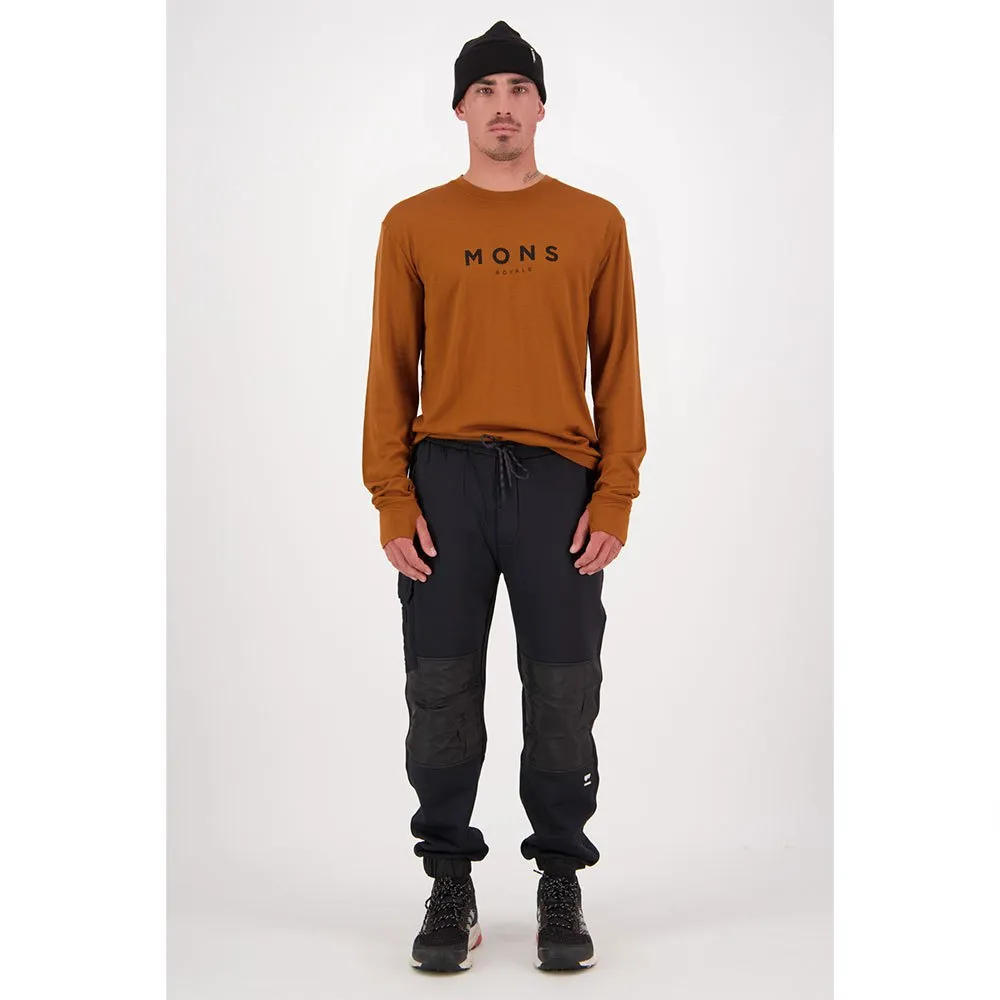 Mons Royale Yotei Classic Langarmet T-skjorte, Copper, L