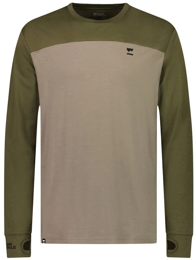 Mons Royale Yotei LS, Dark olive/walnut