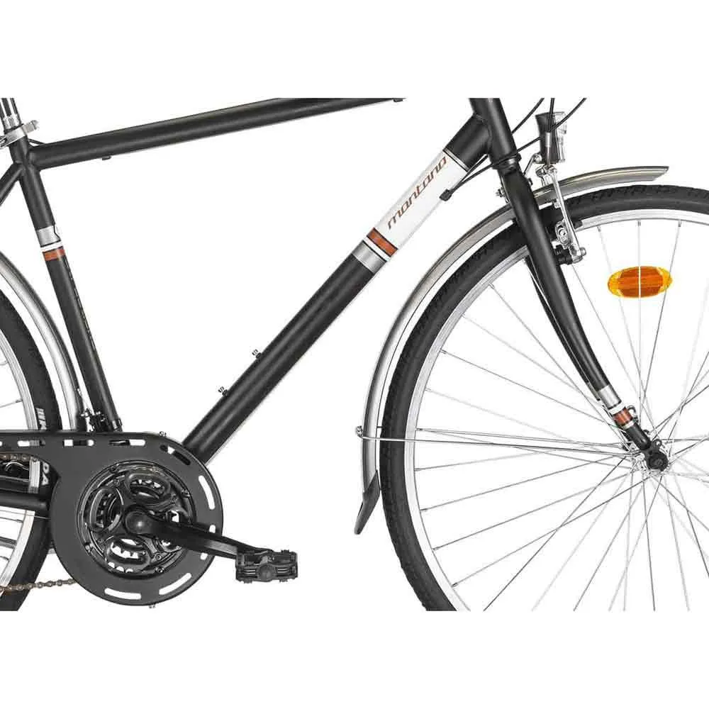 Montana Bikes Streetland Man 700 Ty-21 3x7s 2024 Sykkel, Black, One Size, Bysykkel
