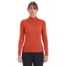 Montane Dart Long Halv Glidelås Langarmet T-skjorte, Saffron red