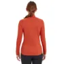 Montane Dart Long Halv Glidelås Langarmet T-skjorte, Saffron red