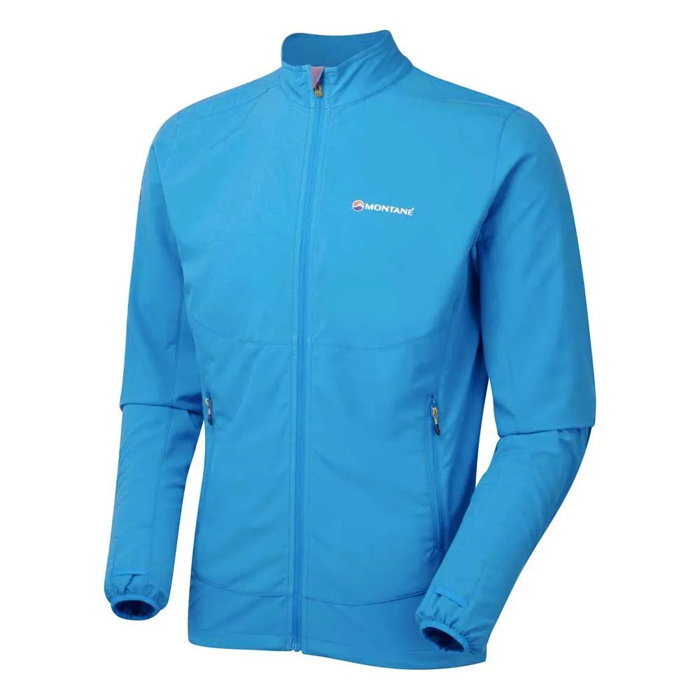Montane Dynamo Via Softshelljakke, Blue spark Montane Dynamo Via Softshelljakke, Blue spark