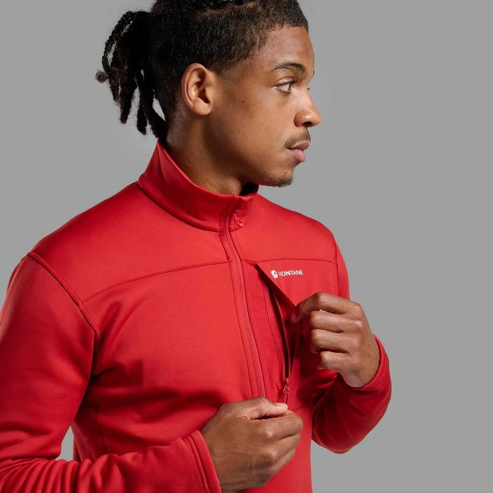 Montane Fury Xt Halv Glidelås Genser, Acer red