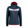 Montura Cervino Hoody Fleecejakke Med Hette, Ash blue / pink sugar