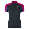 Montura Mountain Zip Kortarmet T-skjorte, Anthracite / intense violet