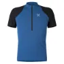 Montura Neverland Zip Kortarmet T-skjorte, Deep blue