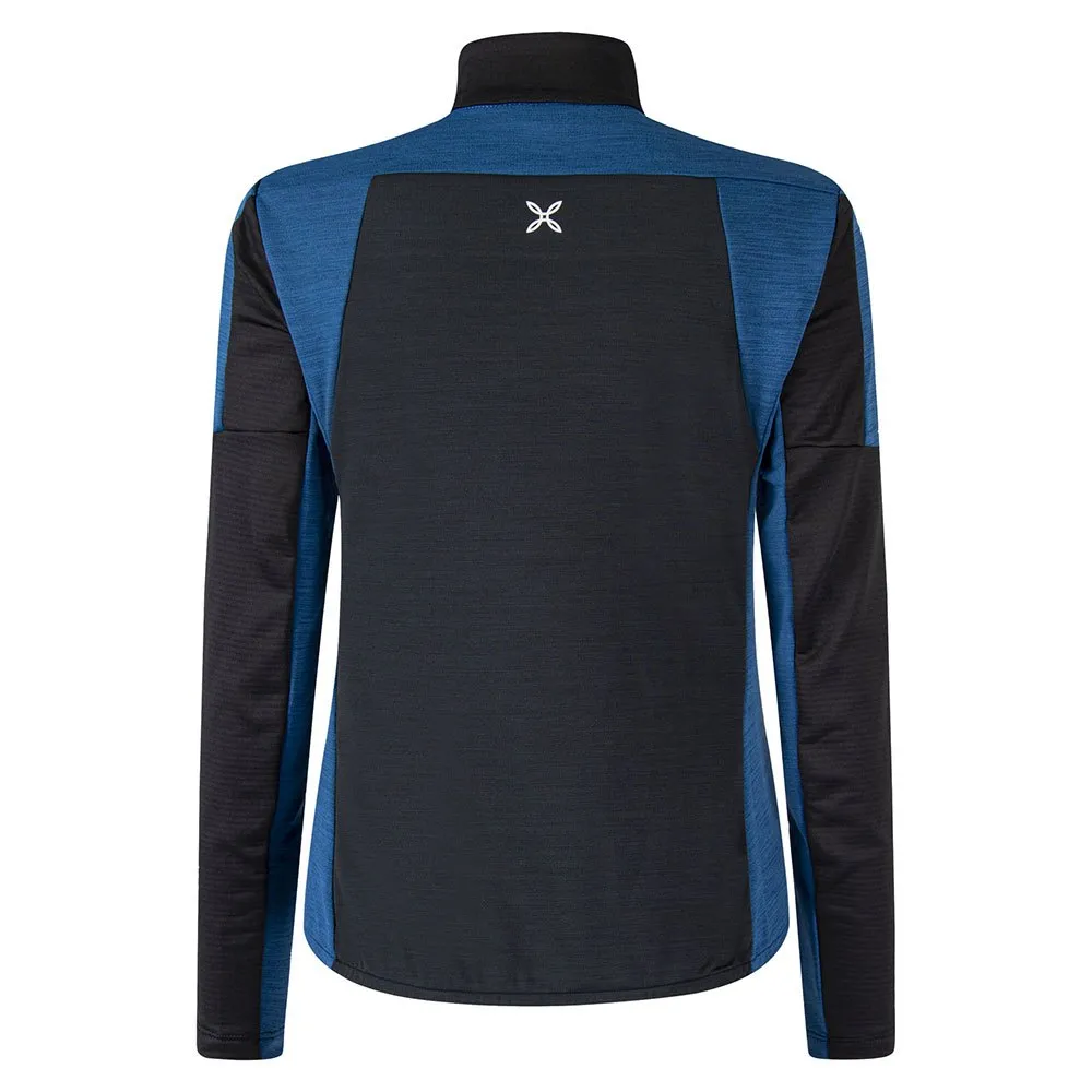 Montura Rock Rose Maglia Fleecejakke Med Full Glidelås, Black / deep blue