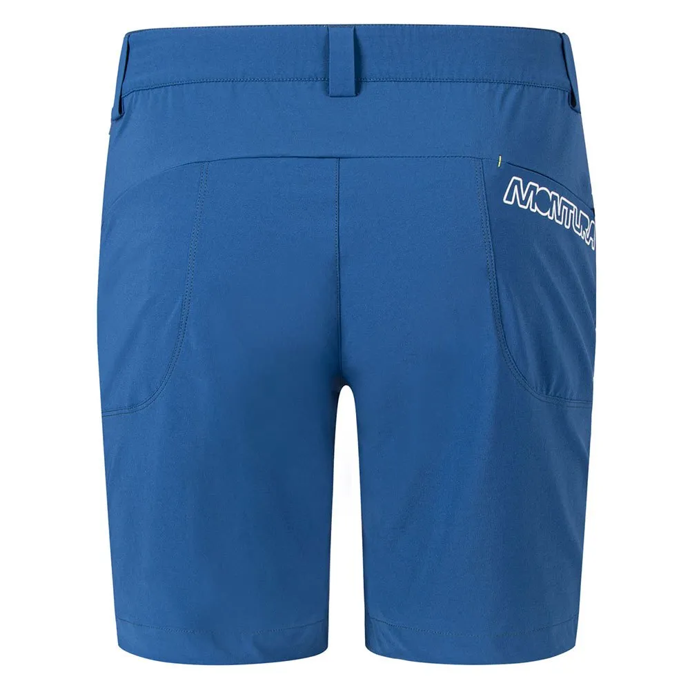 Montura Stretch Walk Shorts, Deep blue / green lime Montura Stretch Walk Shorts, Deep blue / green lime