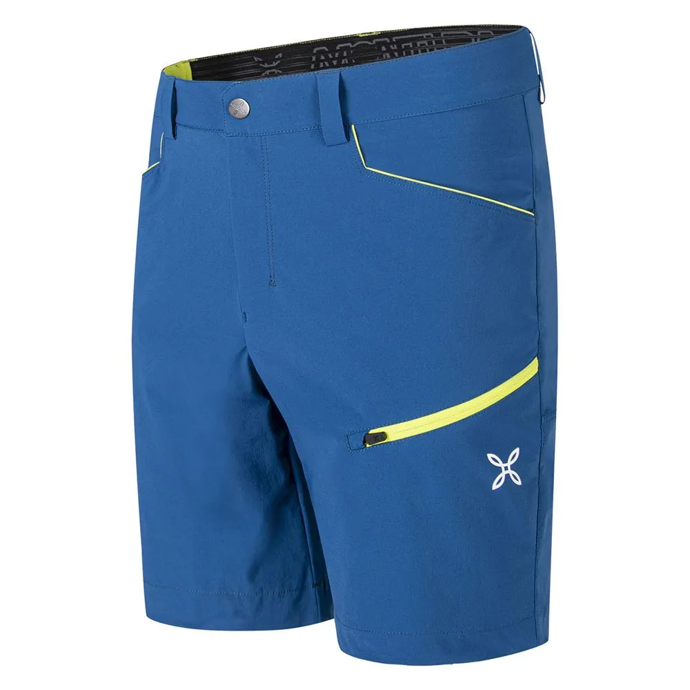 Montura Stretch Walk Shorts, Deep blue / green lime Montura Stretch Walk Shorts, Deep blue / green lime