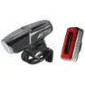 Moon Meror-x Auto Pro Sykkellyktesett, Black, 600 Lysstyrker