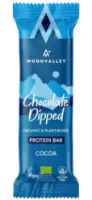 Moonvalley Protein Bar Cocoa chocolate-dipped 12pk
