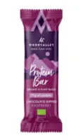 Moonvalley Protein Bar Raspberry chocolate-dipped Moonvalley Protein Bar Raspberry chocolate-dipped