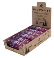 Moonvalley Protein Bar Raspberry chocolate-dipped 18pk Moonvalley Protein Bar Raspberry chocolate-dipped 18pk