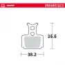 Moto-master 730733 Formula C1 Organiske Skivebremseklosser, Grey, One Size